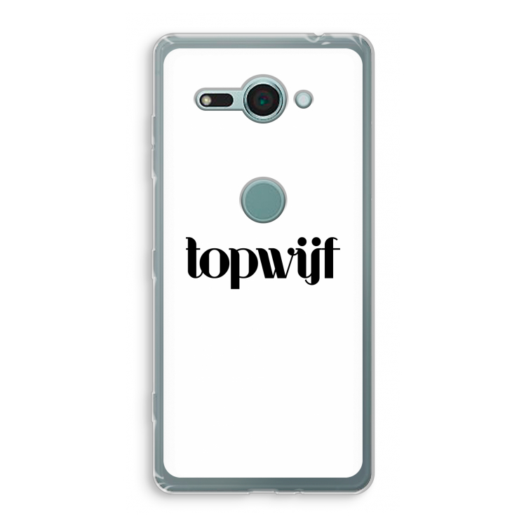 Topwijf Wit: Sony Xperia XZ2 Compact Transparant Hoesje