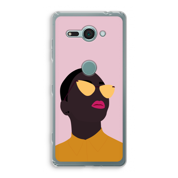 Yellow glasses: Sony Xperia XZ2 Compact Transparant Hoesje