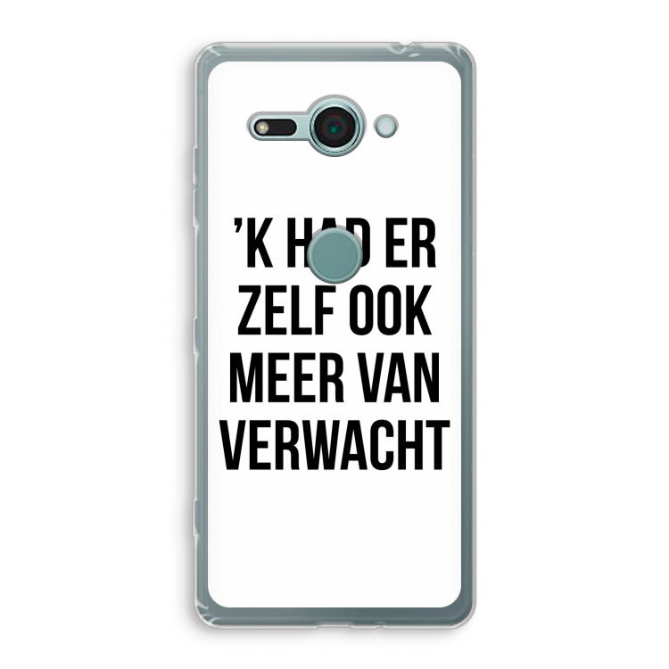 Meer verwacht: Sony Xperia XZ2 Compact Transparant Hoesje