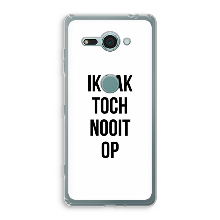 Ik pak nooit op: Sony Xperia XZ2 Compact Transparant Hoesje