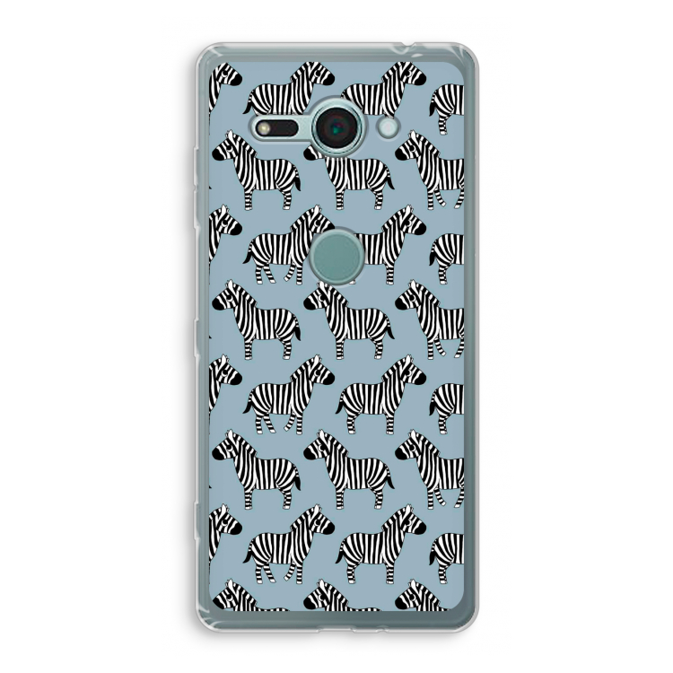 Zebra: Sony Xperia XZ2 Compact Transparant Hoesje