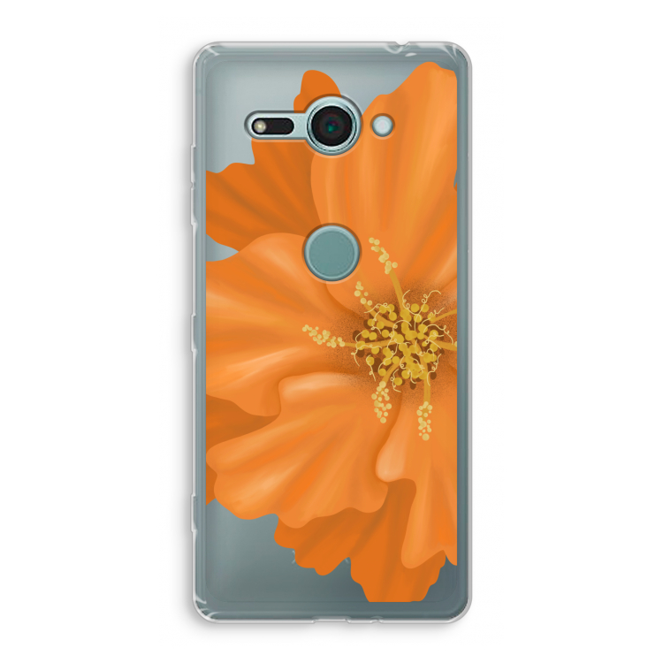 Orange Ellila flower: Sony Xperia XZ2 Compact Transparant Hoesje