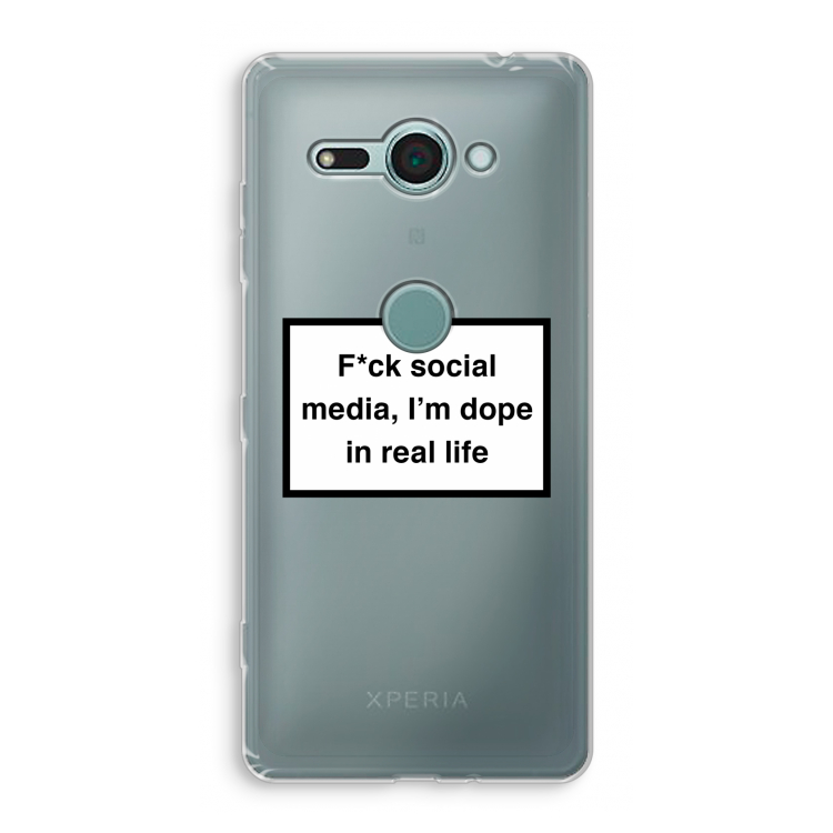 I'm dope: Sony Xperia XZ2 Compact Transparant Hoesje