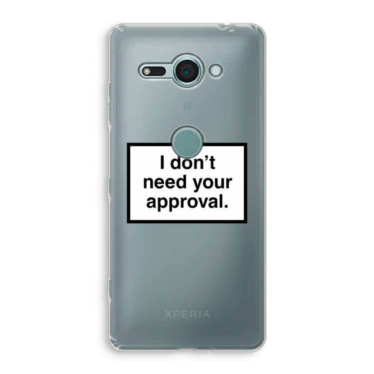 Don't need approval: Sony Xperia XZ2 Compact Transparant Hoesje