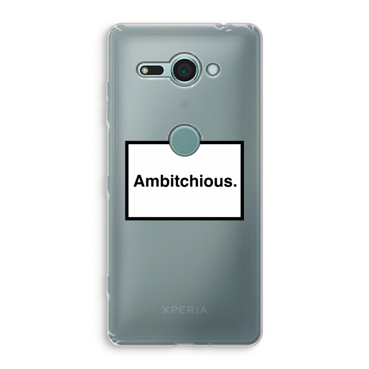 Ambitchious: Sony Xperia XZ2 Compact Transparant Hoesje