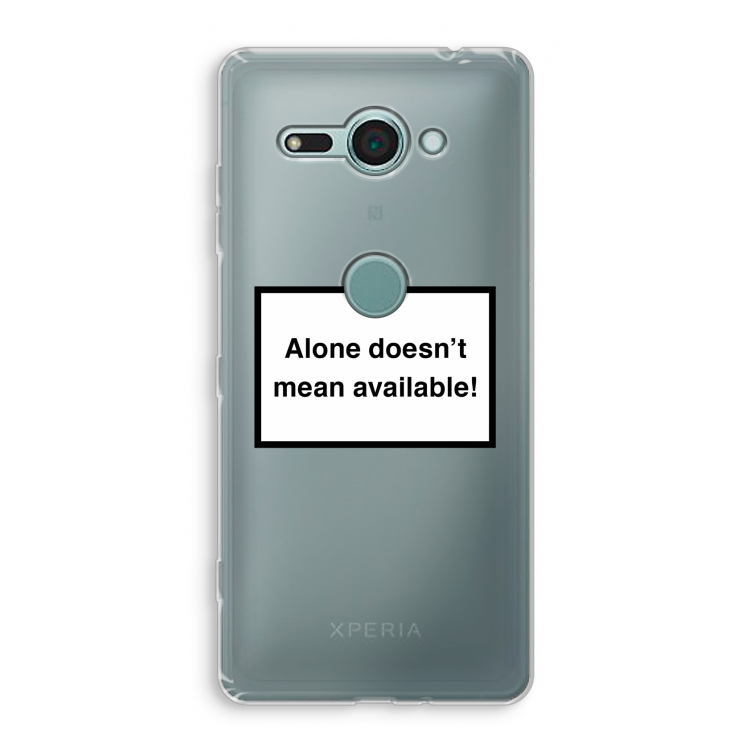 Alone: Sony Xperia XZ2 Compact Transparant Hoesje