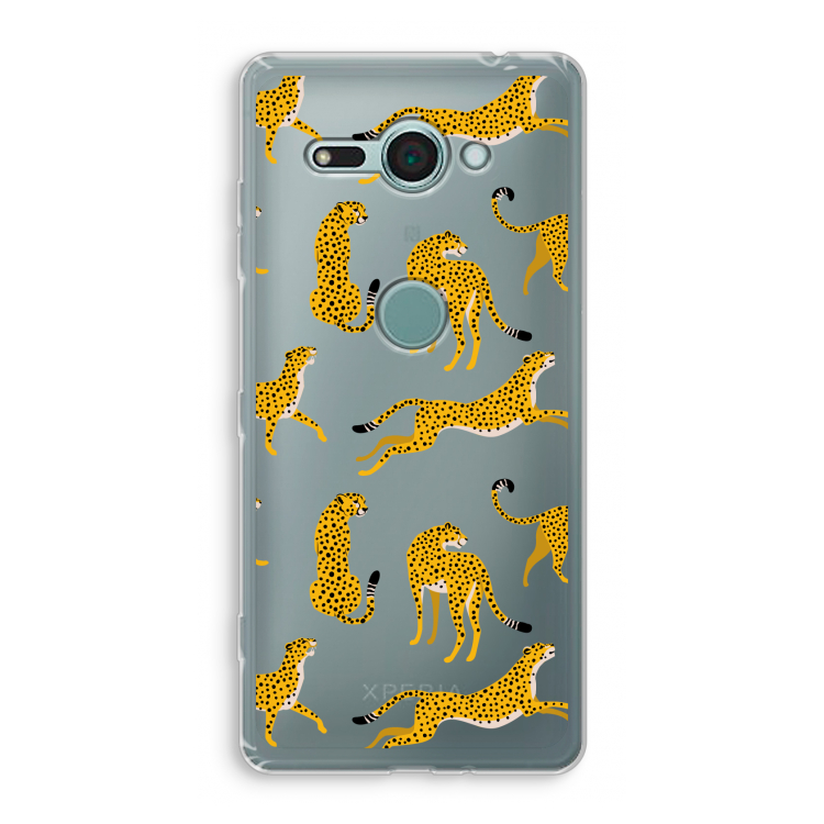 Luipaard: Sony Xperia XZ2 Compact Transparant Hoesje