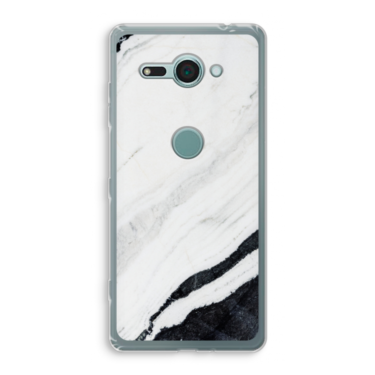 Elegante marmer: Sony Xperia XZ2 Compact Transparant Hoesje