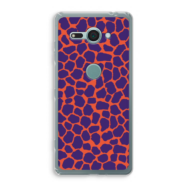 Purple Giraffe: Sony Xperia XZ2 Compact Transparant Hoesje