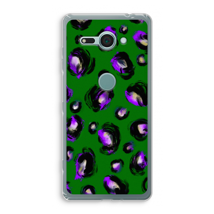 Green Cheetah: Sony Xperia XZ2 Compact Transparant Hoesje