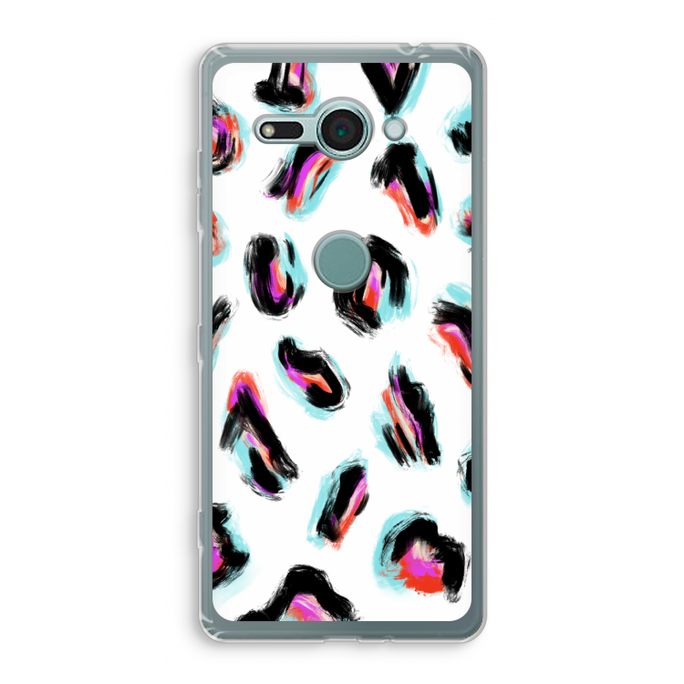 Cheetah color: Sony Xperia XZ2 Compact Transparant Hoesje