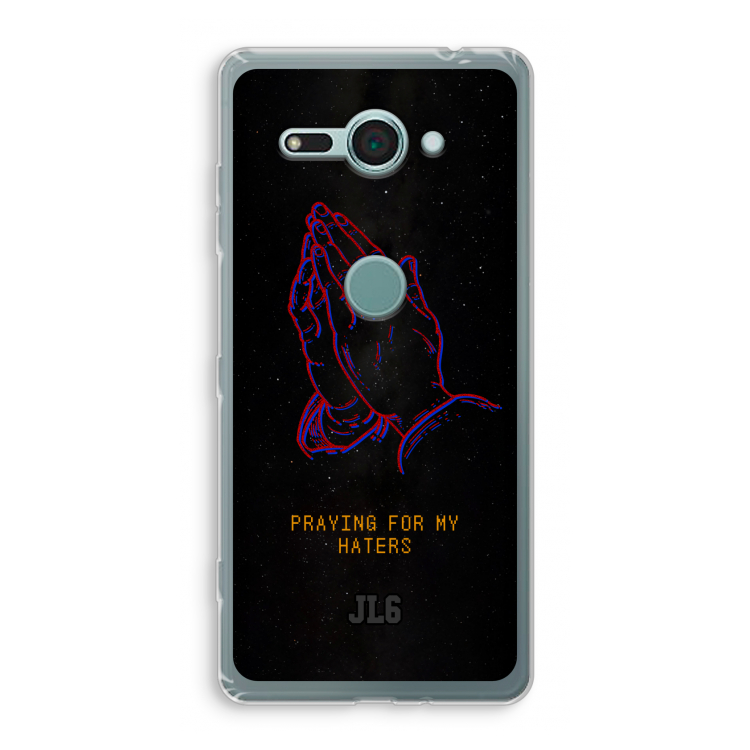 Praying For My Haters: Sony Xperia XZ2 Compact Transparant Hoesje