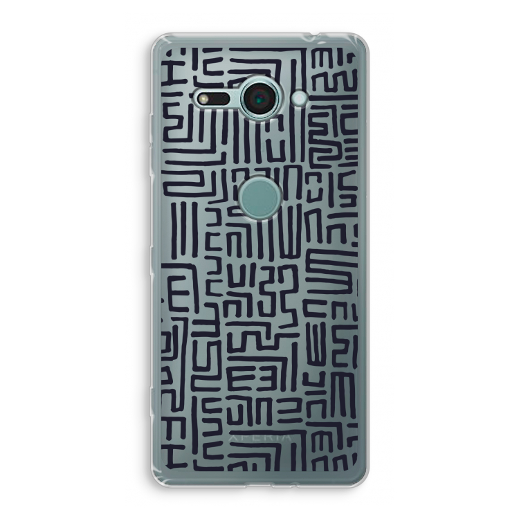 Moroccan Print: Sony Xperia XZ2 Compact Transparant Hoesje