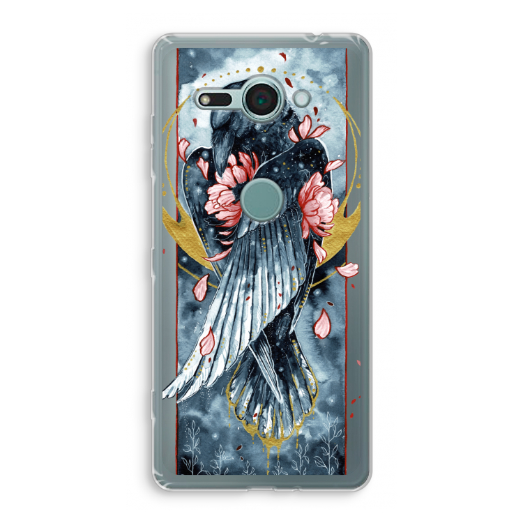 Golden Raven: Sony Xperia XZ2 Compact Transparant Hoesje