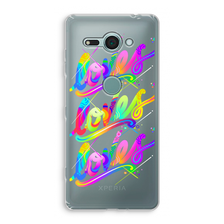 Loves: Sony Xperia XZ2 Compact Transparant Hoesje
