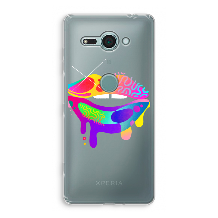 Lip Palette: Sony Xperia XZ2 Compact Transparant Hoesje