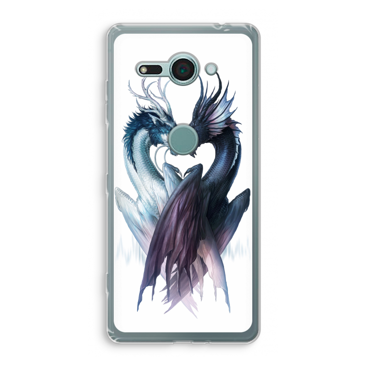 Yin Yang Dragons: Sony Xperia XZ2 Compact Transparant Hoesje