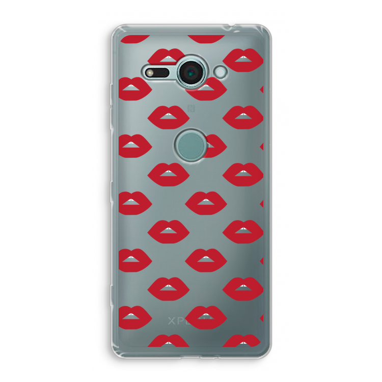 Lips: Sony Xperia XZ2 Compact Transparant Hoesje