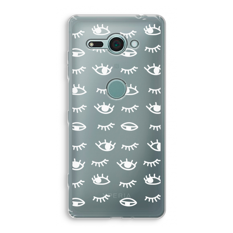 Eye pattern #3: Sony Xperia XZ2 Compact Transparant Hoesje