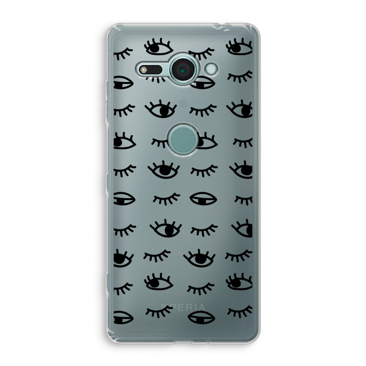 Eye pattern #2: Sony Xperia XZ2 Compact Transparant Hoesje