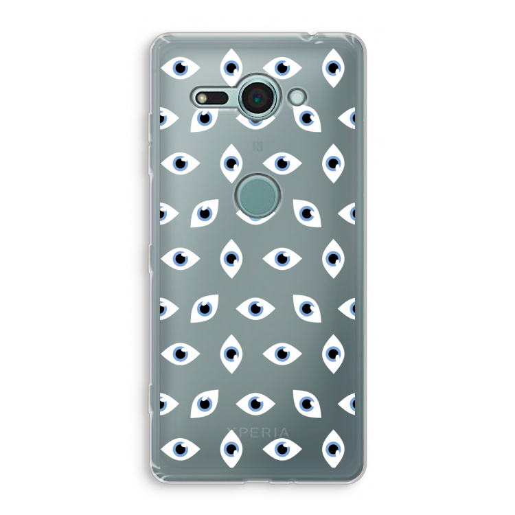 Eyes pattern: Sony Xperia XZ2 Compact Transparant Hoesje