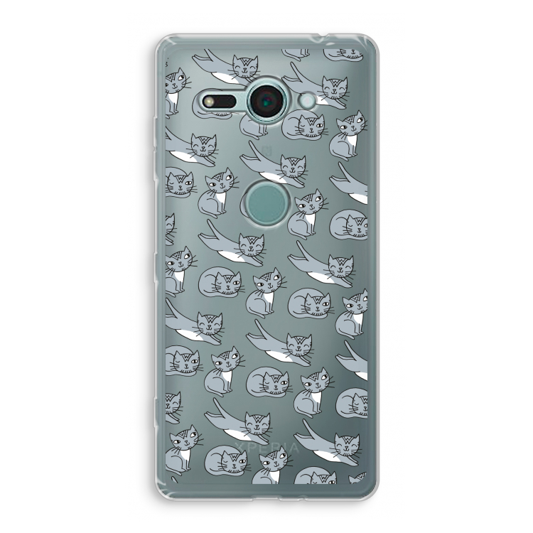 Poezen: Sony Xperia XZ2 Compact Transparant Hoesje