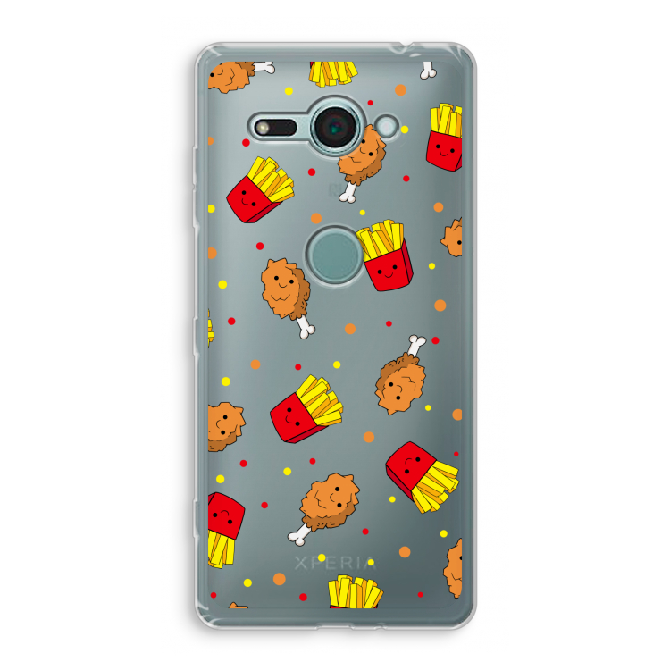 Chicken 'n Fries: Sony Xperia XZ2 Compact Transparant Hoesje