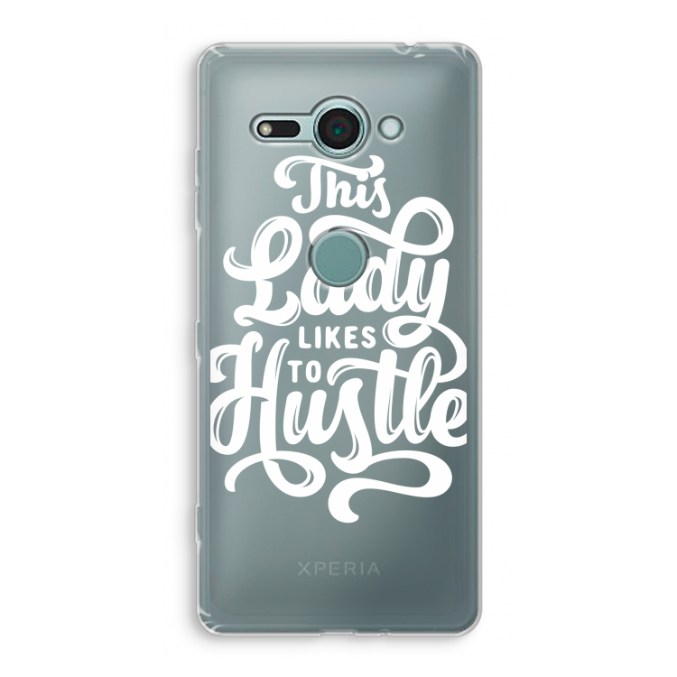 Hustle Lady: Sony Xperia XZ2 Compact Transparant Hoesje