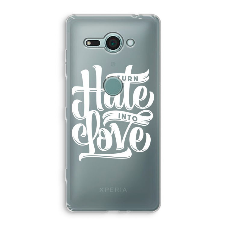 Turn hate into love: Sony Xperia XZ2 Compact Transparant Hoesje