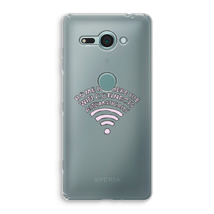 Home Is Where The Wifi Is: Sony Xperia XZ2 Compact Transparant Hoesje