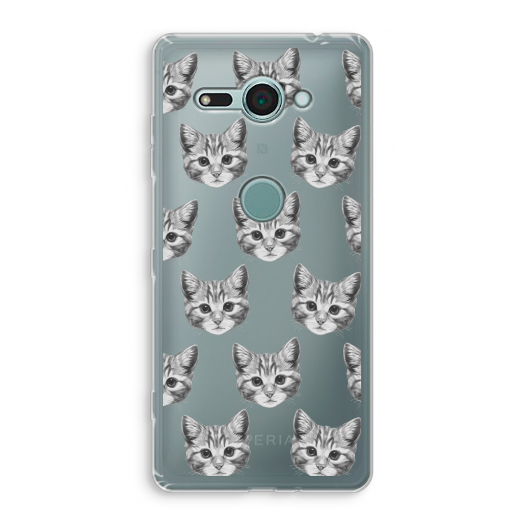 Kitten: Sony Xperia XZ2 Compact Transparant Hoesje