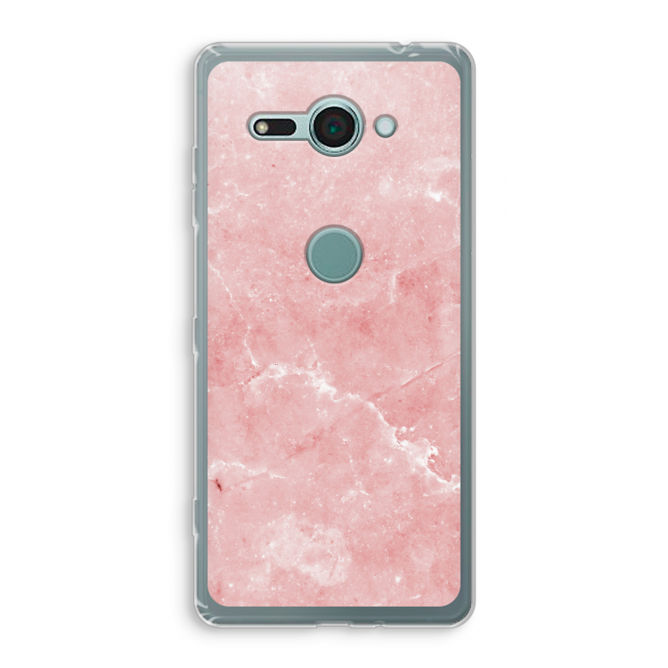 Roze marmer: Sony Xperia XZ2 Compact Transparant Hoesje