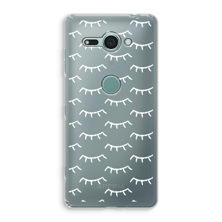 Wimpers: Sony Xperia XZ2 Compact Transparant Hoesje