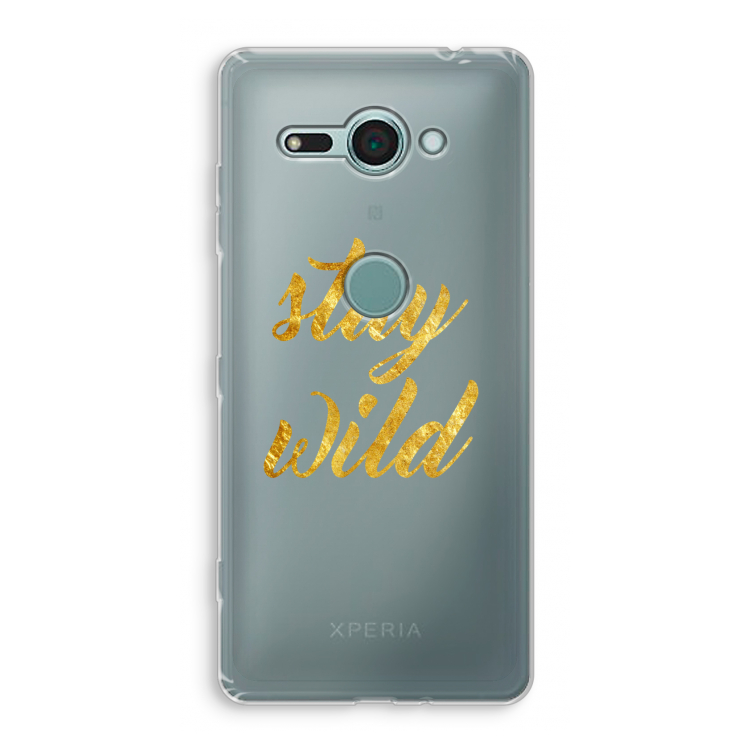 Stay wild: Sony Xperia XZ2 Compact Transparant Hoesje