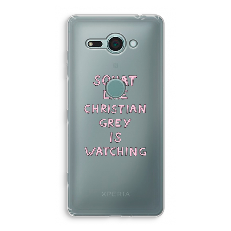 Christian Grey: Sony Xperia XZ2 Compact Transparant Hoesje