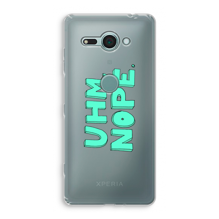 UHM, NOPE.: Sony Xperia XZ2 Compact Transparant Hoesje