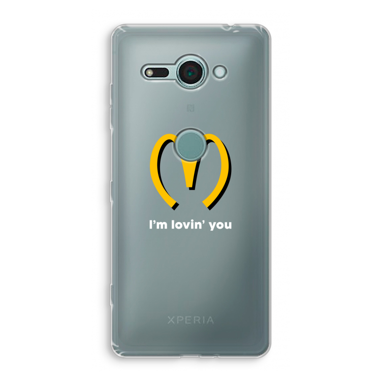 I'm lovin' you: Sony Xperia XZ2 Compact Transparant Hoesje