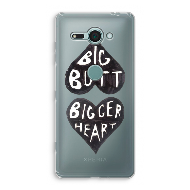 Big butt bigger heart: Sony Xperia XZ2 Compact Transparant Hoesje
