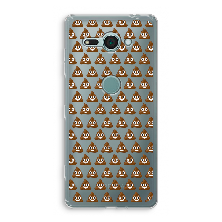 Poop emoji: Sony Xperia XZ2 Compact Transparant Hoesje