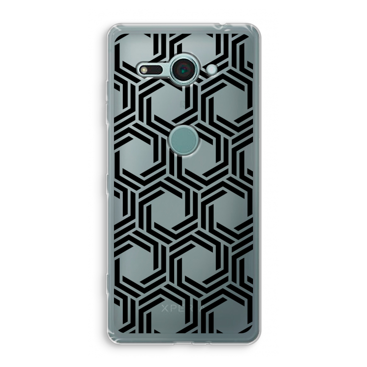 Geometrisch patroon: Sony Xperia XZ2 Compact Transparant Hoesje