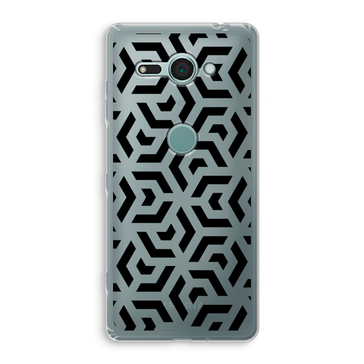 Crazy pattern: Sony Xperia XZ2 Compact Transparant Hoesje