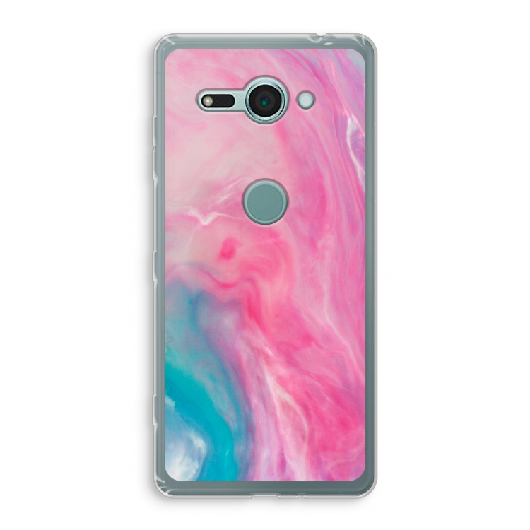 Roze explosie: Sony Xperia XZ2 Compact Transparant Hoesje