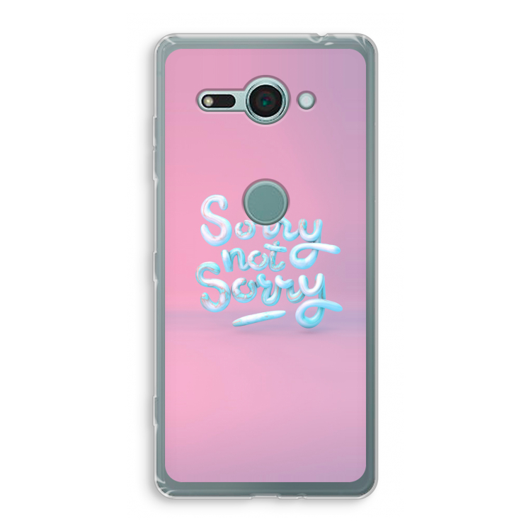 Sorry not sorry: Sony Xperia XZ2 Compact Transparant Hoesje
