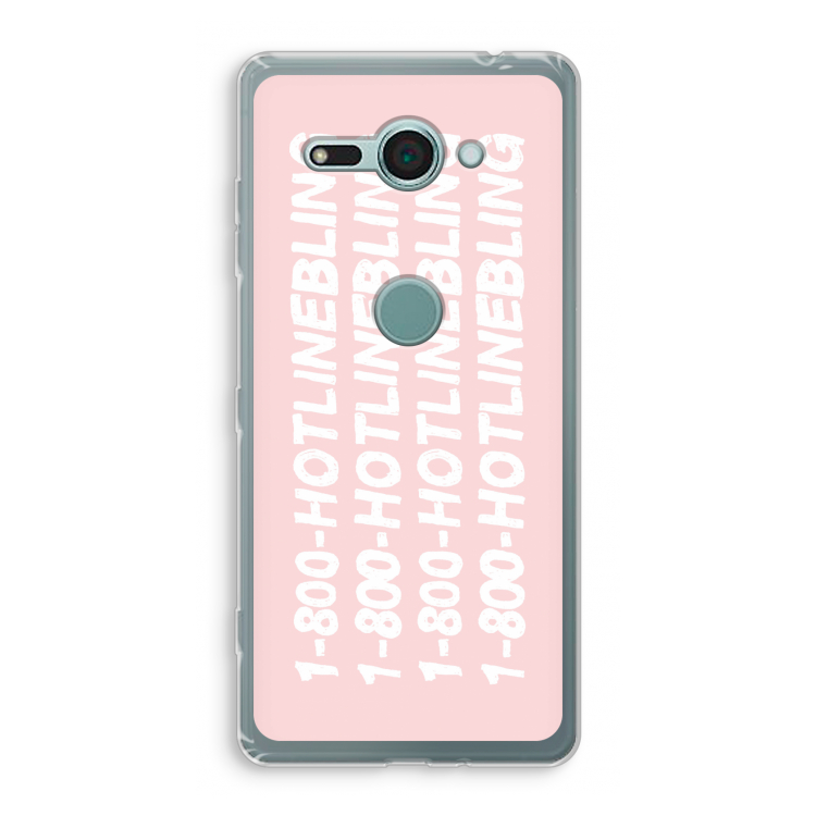 Hotline bling pink: Sony Xperia XZ2 Compact Transparant Hoesje