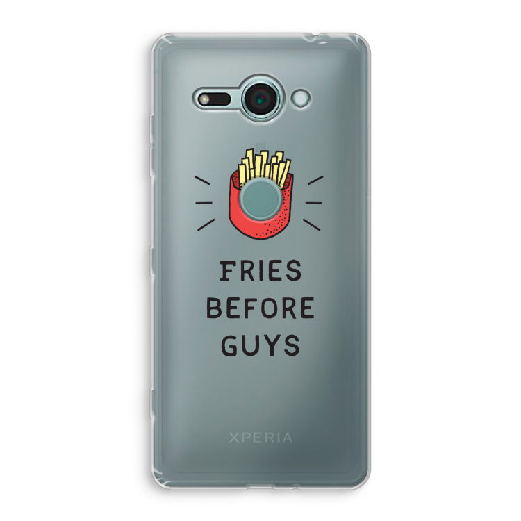 Fries before guys: Sony Xperia XZ2 Compact Transparant Hoesje