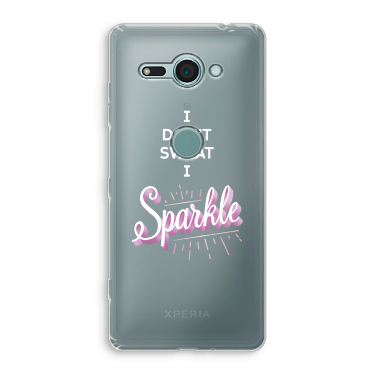Sparkle quote: Sony Xperia XZ2 Compact Transparant Hoesje