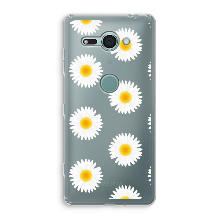 Margrietjes: Sony Xperia XZ2 Compact Transparant Hoesje