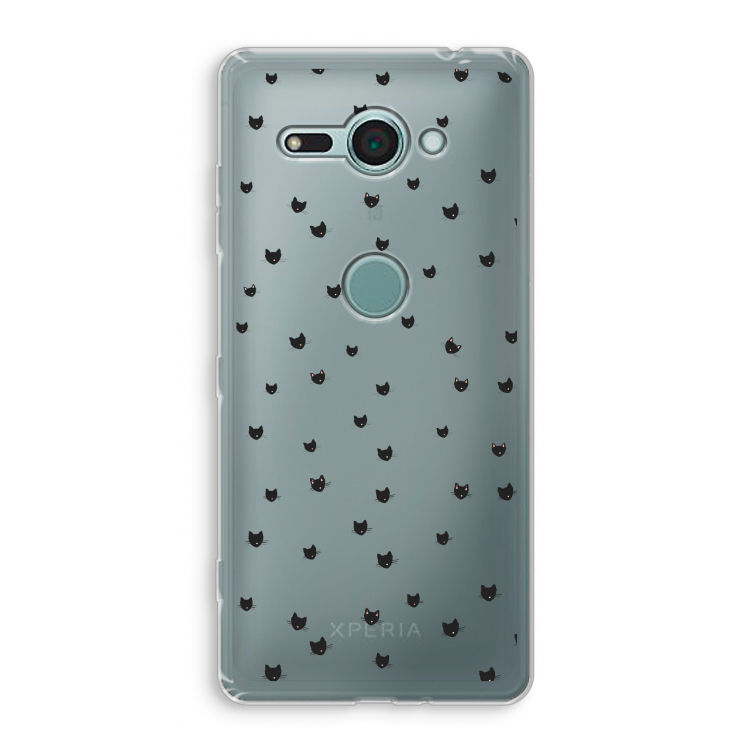Kleine kattenkopjes: Sony Xperia XZ2 Compact Transparant Hoesje