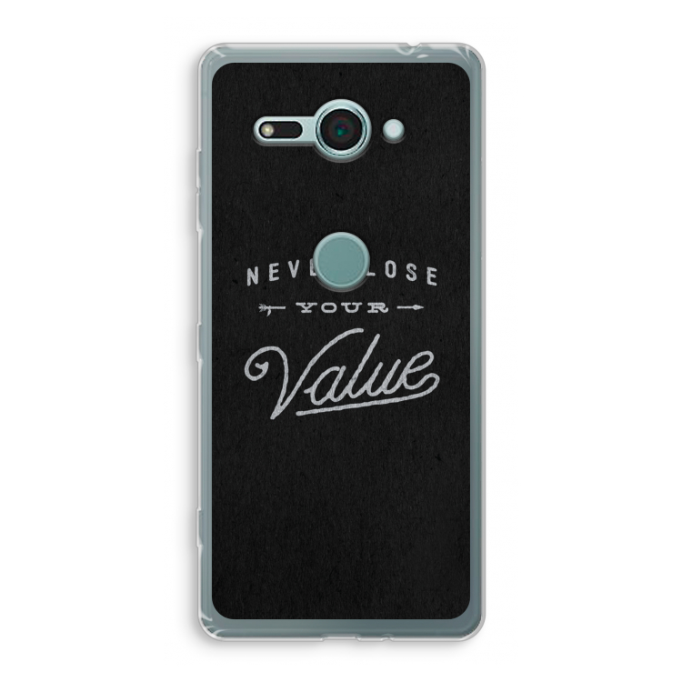 Never lose your value: Sony Xperia XZ2 Compact Transparant Hoesje