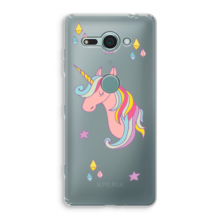 Roze eenhoorn: Sony Xperia XZ2 Compact Transparant Hoesje